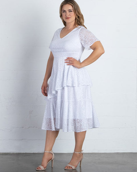 plus size white dresses for women